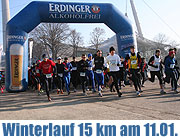 2. Lauf der Winterlaufserie München über 15 km durch den Olympiapark am 11.01.2009  (Foto: Martin Schmitz)(